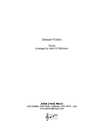 Semper Fidelis (Brass Band - Score and Parts)